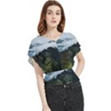 Mountain landscape Butterfly Chiffon Blouse View1