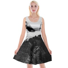 Whale In Clouds Reversible Velvet Sleeveless Dress by goljakoff