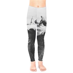 Whale In Clouds Kids  Leggings by goljakoff