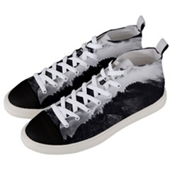 Whale In Clouds Men s Mid-top Canvas Sneakers by goljakoff