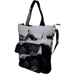 Whale In Clouds Shoulder Tote Bag by goljakoff