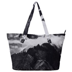 Whale In Clouds Full Print Shoulder Bag by goljakoff