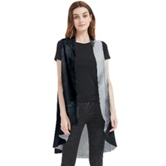 Whale In Clouds Sleeveless Chiffon Waistcoat Shirt