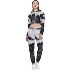 Whale In Clouds Cropped Zip Up Lounge Set by goljakoff