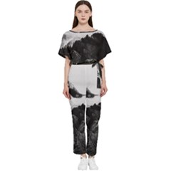 Whale In Clouds Batwing Lightweight Jumpsuit by goljakoff