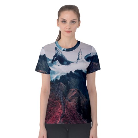 Dream Whale Women s Cotton Tee by goljakoff