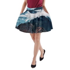 Dream Whale A-line Pocket Skirt by goljakoff