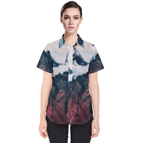 Dream Whale Women s Short Sleeve Shirt by goljakoff