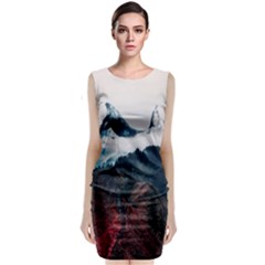 Dream Whale Sleeveless Velvet Midi Dress by goljakoff