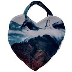 Dream Whale Giant Heart Shaped Tote by goljakoff