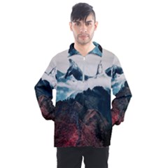 Dream Whale Men s Half Zip Pullover by goljakoff