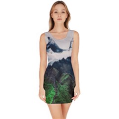 Blue Whales Dream Bodycon Dress by goljakoff