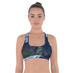 Blue Whales Dream Cross Back Sports Bra by goljakoff