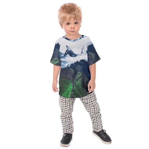 Blue Whales Dream Kids  Raglan Tee by goljakoff