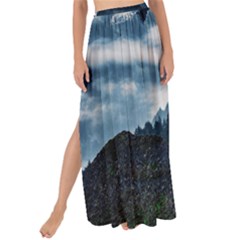 Blue Whales Dream Maxi Chiffon Tie-up Sarong by goljakoff