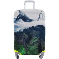 Blue Whales Dream Luggage Cover (large) by goljakoff