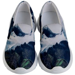 Blue Whales Dream Kids Lightweight Slip Ons by goljakoff