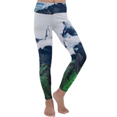 Blue Whales Dream Kids  Lightweight Velour Classic Yoga Leggings by goljakoff