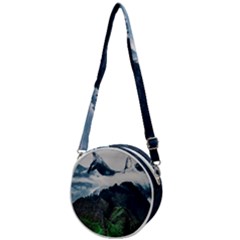 Blue Whales Dream Crossbody Circle Bag by goljakoff