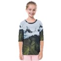 Blue whales dream Kids  Quarter Sleeve Raglan Tee View1