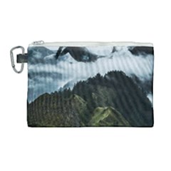 Blue Whales Dream Canvas Cosmetic Bag (large) by goljakoff