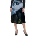 Blue whales dream Classic Velour Midi Skirt  View1