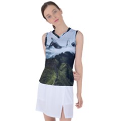 Blue Whales Dream Women s Sleeveless Sports Top by goljakoff