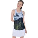 Blue whales dream Racer Back Mesh Tank Top View1