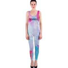 Rainbow Paint One Piece Catsuit by goljakoff