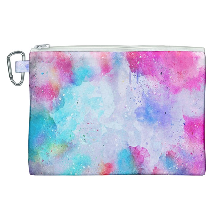 Rainbow paint Canvas Cosmetic Bag (XL)