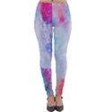 Rainbow paint Lightweight Velour Leggings View1