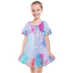 Rainbow Paint Kids  Smock Dress by goljakoff