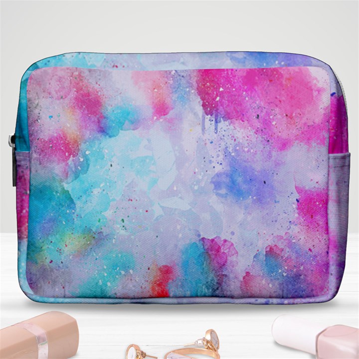 Rainbow paint Make Up Pouch (Large)