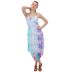 Rainbow Paint Layered Bottom Dress by goljakoff