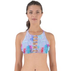 Rainbow Paint Perfectly Cut Out Bikini Top by goljakoff