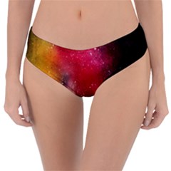 Red Galaxy Paint Reversible Classic Bikini Bottoms by goljakoff