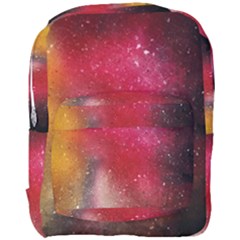 Red Galaxy Paint Full Print Backpack by goljakoff