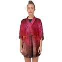 Red galaxy paint Half Sleeve Chiffon Kimono View1