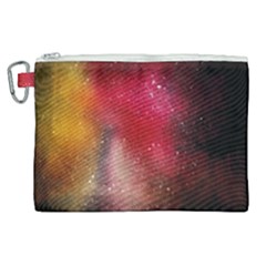 Red Galaxy Paint Canvas Cosmetic Bag (xl) by goljakoff