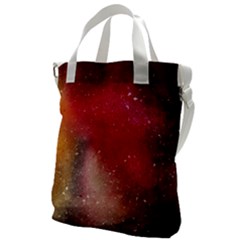 Red Galaxy Paint Canvas Messenger Bag by goljakoff