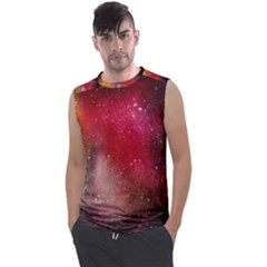 Red Galaxy Paint Men s Regular Tank Top