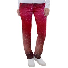 Red Galaxy Paint Women s Casual Pants by goljakoff