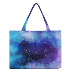 Blue Space Paint Medium Tote Bag by goljakoff