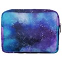 Blue space paint Make Up Pouch (Large) View2