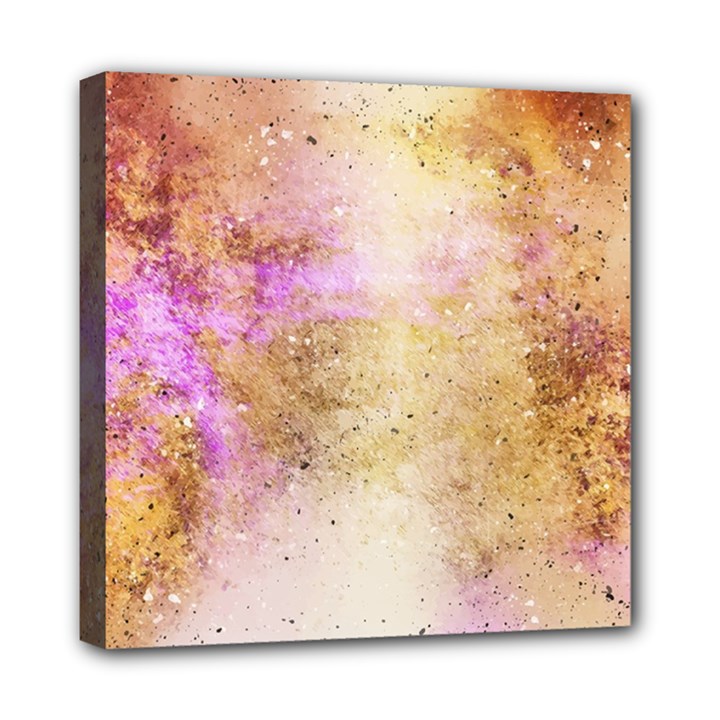 Golden paint Mini Canvas 8  x 8  (Stretched)