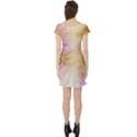 Golden paint Short Sleeve Skater Dress View2