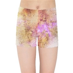 Golden Paint Kids  Sports Shorts by goljakoff