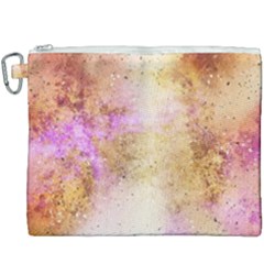 Golden Paint Canvas Cosmetic Bag (xxxl) by goljakoff