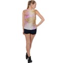 Golden paint Bubble Hem Chiffon Tank Top View2