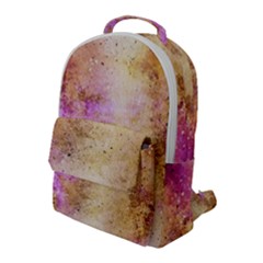 Golden Paint Flap Pocket Backpack (large) by goljakoff